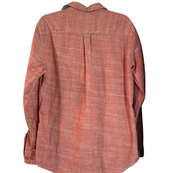 Weatherproof Vintage Men's Shirt SZ L Button Down Variegated Red Long Sleeve - Picture 6 of 9